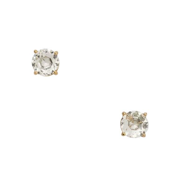NWT! Kate Spade Gumdrop Studs in Gold / Clear - Picture 1 of 6